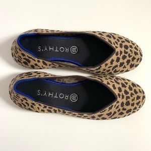 Rothy’s Original Spotted Leopard Flats Sz W 8.5